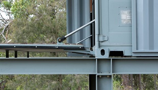 Sliding doors, pivot doors and hydraulic doors mean the containers can be configured in myriad ways depending on the season or time of day